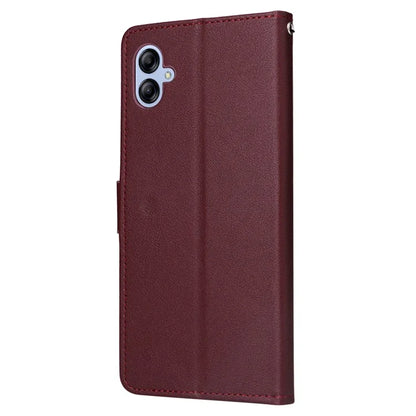 For Samsung Galaxy A04e 4G / F04 4G / M04 4G Case 3 Card Holders PU Leather Phone Stand Cover
