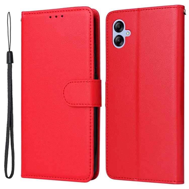 For Samsung Galaxy A04e 4G / F04 4G / M04 4G Case 3 Card Holders PU Leather Phone Stand Cover