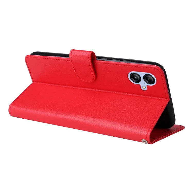 For Samsung Galaxy A04e 4G / F04 4G / M04 4G Case 3 Card Holders PU Leather Phone Stand Cover