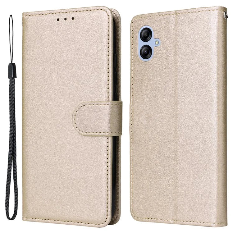 For Samsung Galaxy A04e 4G / F04 4G / M04 4G Case 3 Card Holders PU Leather Phone Stand Cover