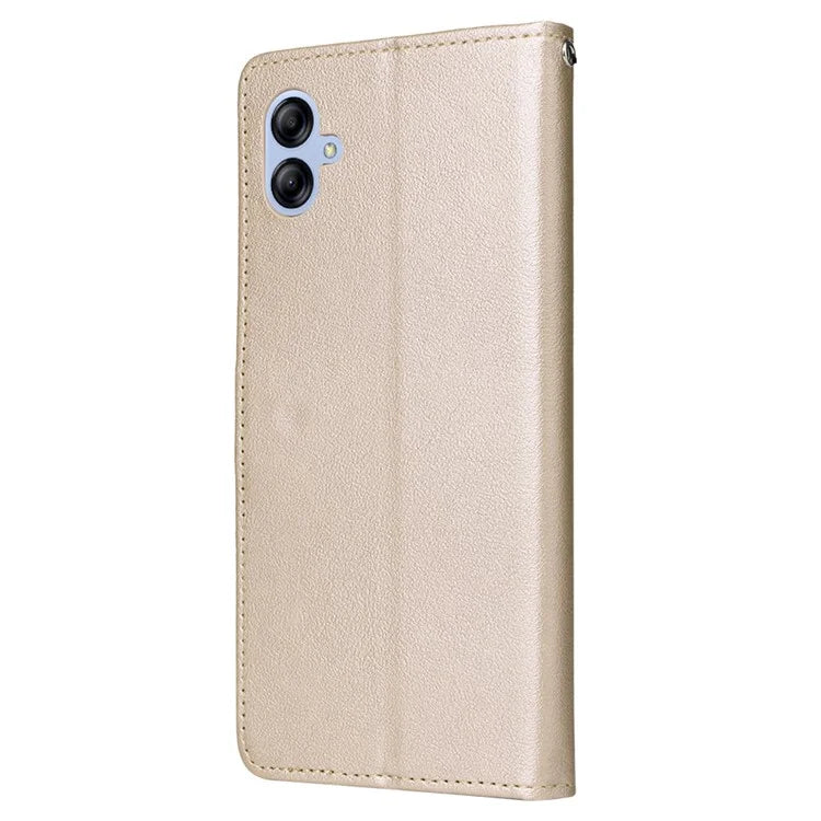 For Samsung Galaxy A04e 4G / F04 4G / M04 4G Case 3 Card Holders PU Leather Phone Stand Cover