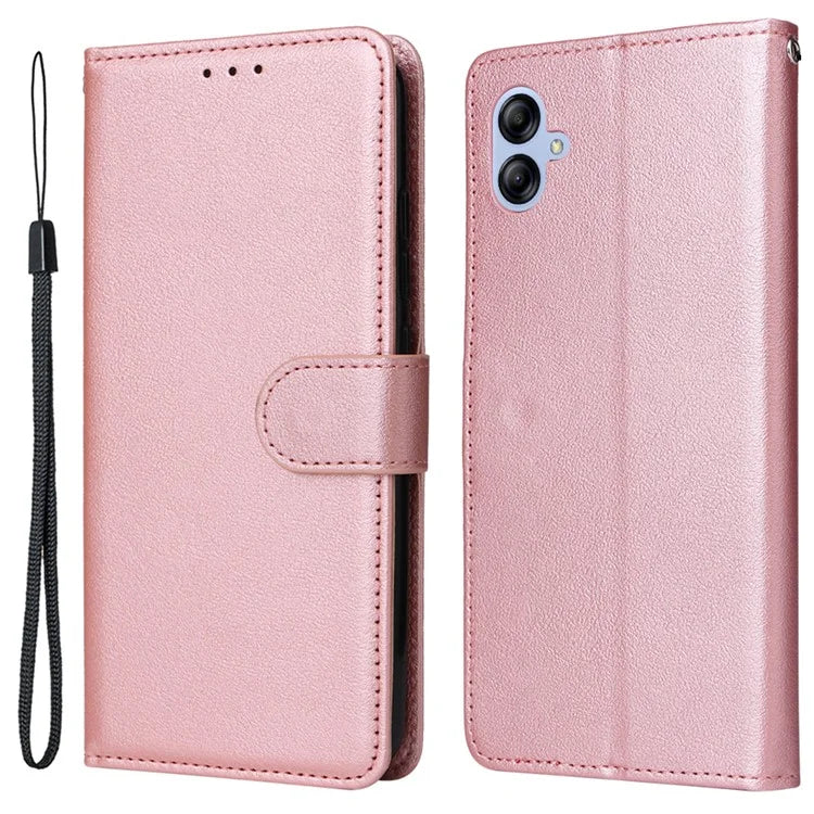 For Samsung Galaxy A04e 4G / F04 4G / M04 4G Case 3 Card Holders PU Leather Phone Stand Cover