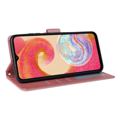 For Samsung Galaxy A04e 4G / F04 4G / M04 4G Case 3 Card Holders PU Leather Phone Stand Cover