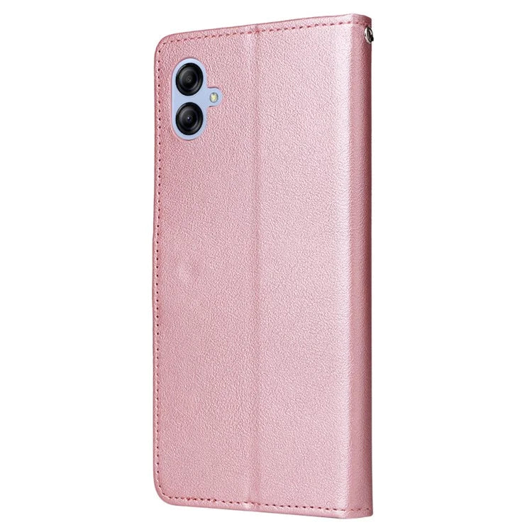 For Samsung Galaxy A04e 4G / F04 4G / M04 4G Case 3 Card Holders PU Leather Phone Stand Cover