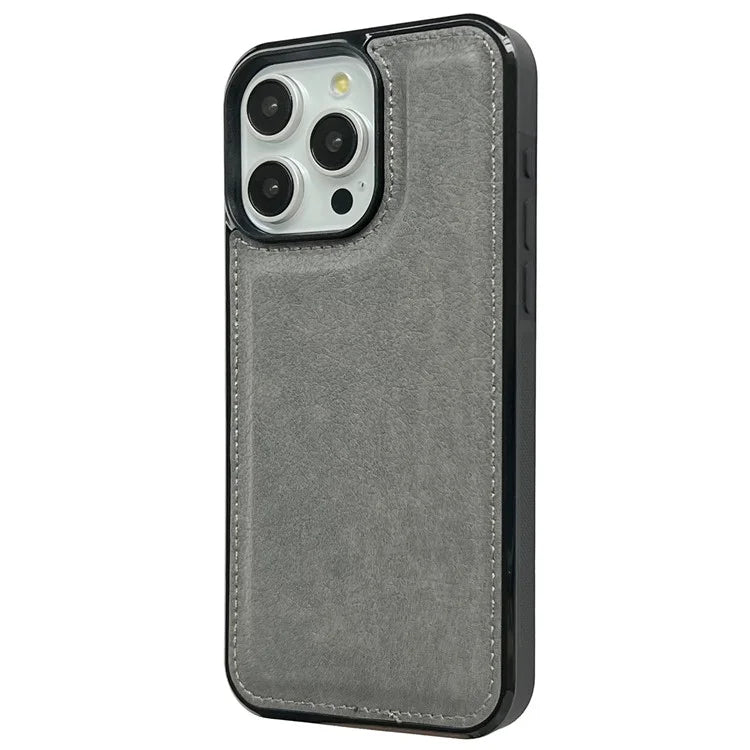 For iPhone 13 Pro Case Calf Texture TPU+Leather Shockproof Smart Phone Shell