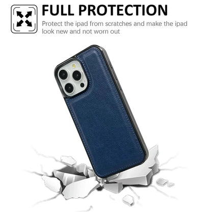 For iPhone 13 Pro Case Calf Texture TPU+Leather Shockproof Smart Phone Shell