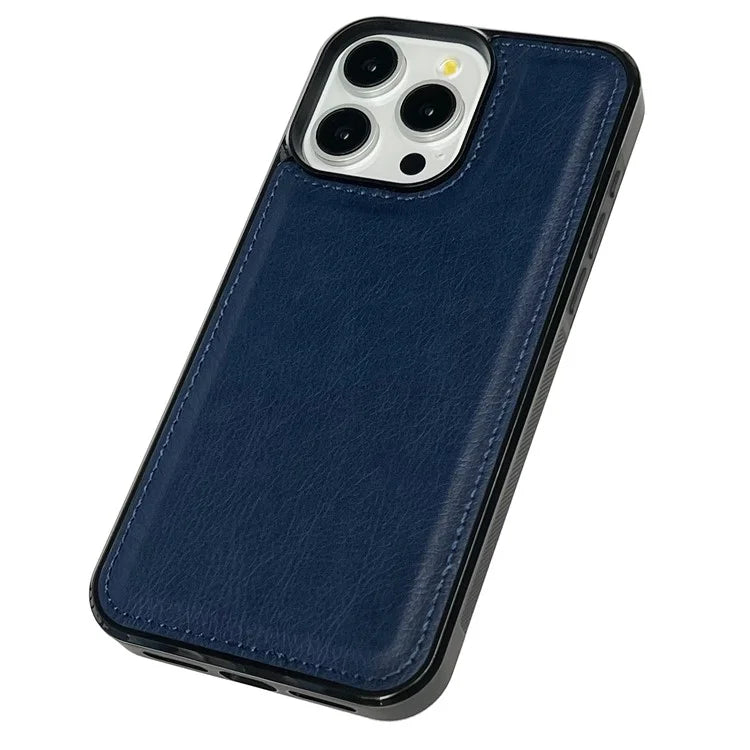 For iPhone 13 Pro Case Calf Texture TPU+Leather Shockproof Smart Phone Shell