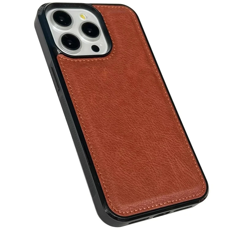 For iPhone 13 Pro Case Calf Texture TPU+Leather Shockproof Smart Phone Shell