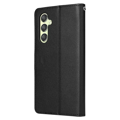 For Samsung Galaxy A24 4G (162.1 x 77.6 x 8.3mm) Case PU Leather Folio Stand View Phone Cover
