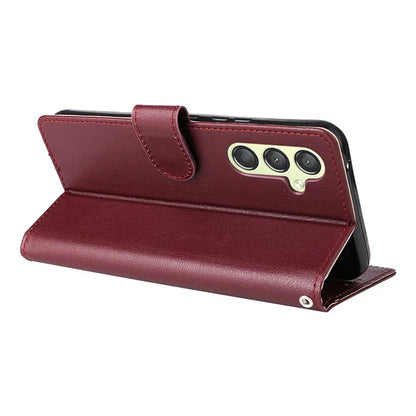 For Samsung Galaxy A24 4G (162.1 x 77.6 x 8.3mm) Case PU Leather Folio Stand View Phone Cover