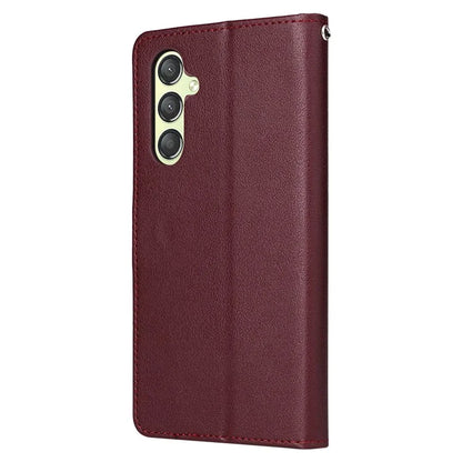 For Samsung Galaxy A24 4G (162.1 x 77.6 x 8.3mm) Case PU Leather Folio Stand View Phone Cover