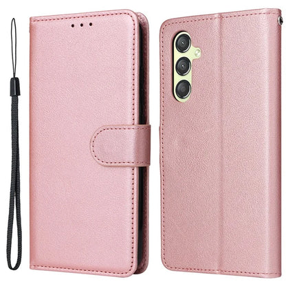 For Samsung Galaxy A24 4G (162.1 x 77.6 x 8.3mm) Case PU Leather Folio Stand View Phone Cover