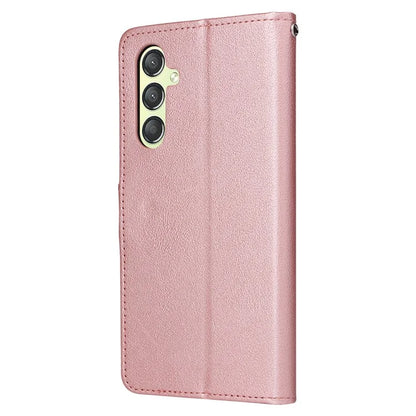 For Samsung Galaxy A24 4G (162.1 x 77.6 x 8.3mm) Case PU Leather Folio Stand View Phone Cover