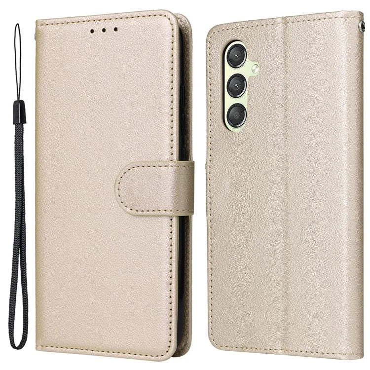 For Samsung Galaxy A24 4G (162.1 x 77.6 x 8.3mm) Case PU Leather Folio Stand View Phone Cover