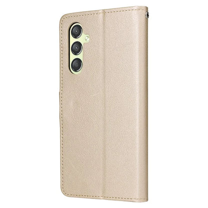 For Samsung Galaxy A24 4G (162.1 x 77.6 x 8.3mm) Case PU Leather Folio Stand View Phone Cover