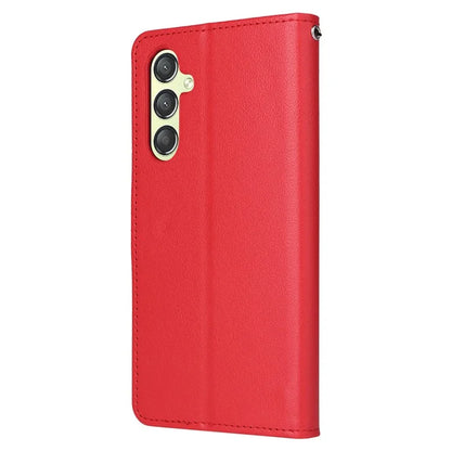For Samsung Galaxy A24 4G (162.1 x 77.6 x 8.3mm) Case PU Leather Folio Stand View Phone Cover