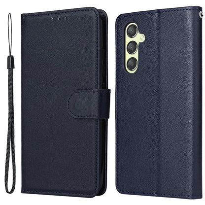 For Samsung Galaxy A24 4G (162.1 x 77.6 x 8.3mm) Case PU Leather Folio Stand View Phone Cover
