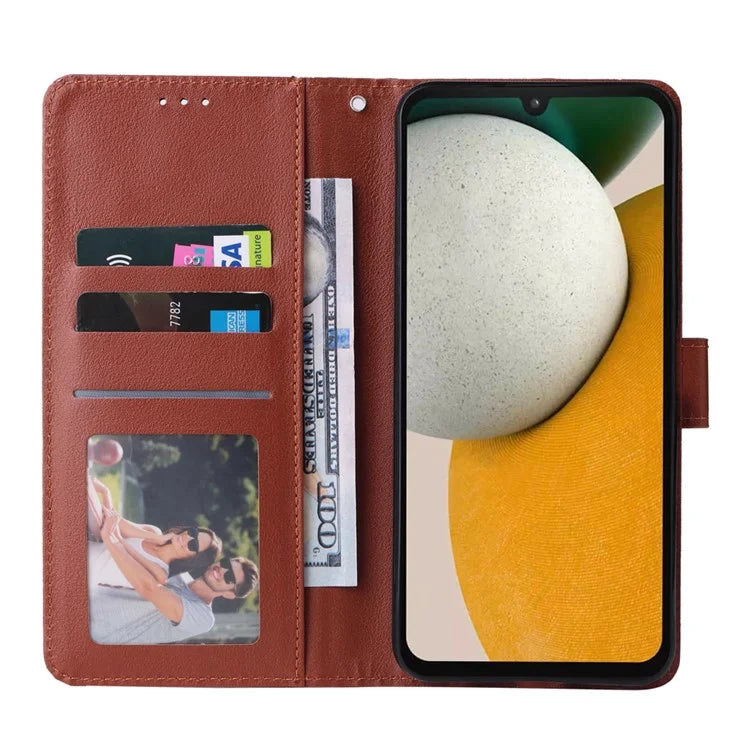 For Samsung Galaxy A15 4G Case PU Leather Stand Phone Protector with 3 Card Slots