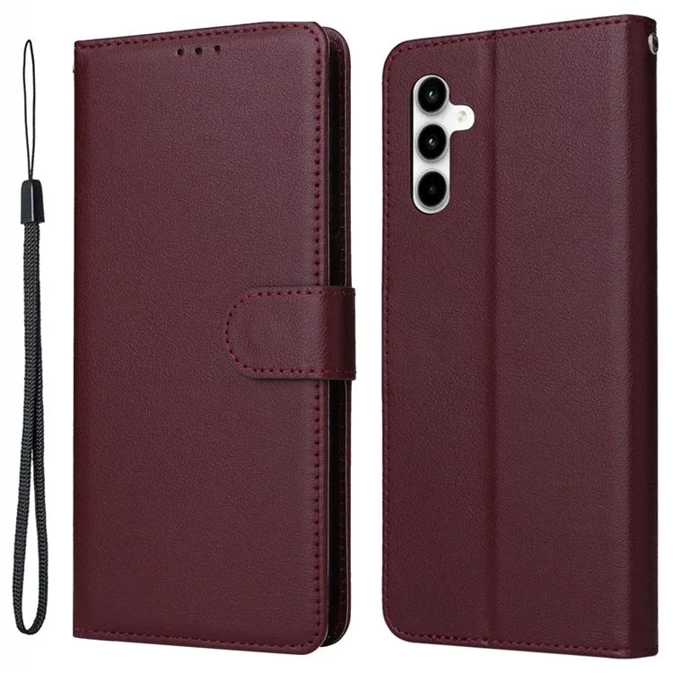 For Samsung Galaxy A35 5G Wallet Case Anti-Scratch PU Leather Flip Phone Cover