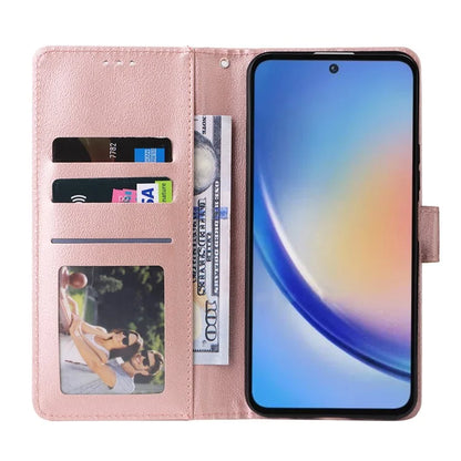For Samsung Galaxy A35 5G Wallet Case Anti-Scratch PU Leather Flip Phone Cover