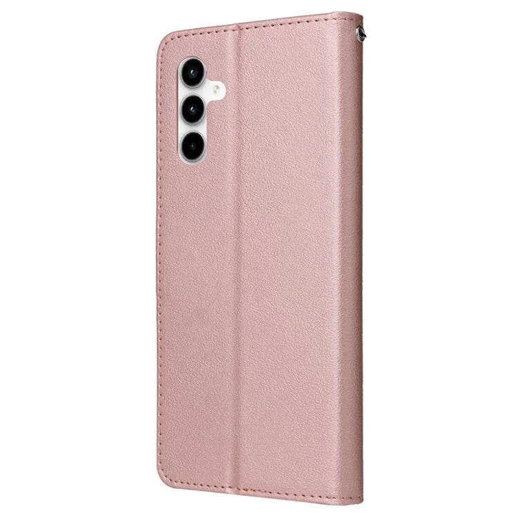 For Samsung Galaxy A35 5G Wallet Case Anti-Scratch PU Leather Flip Phone Cover