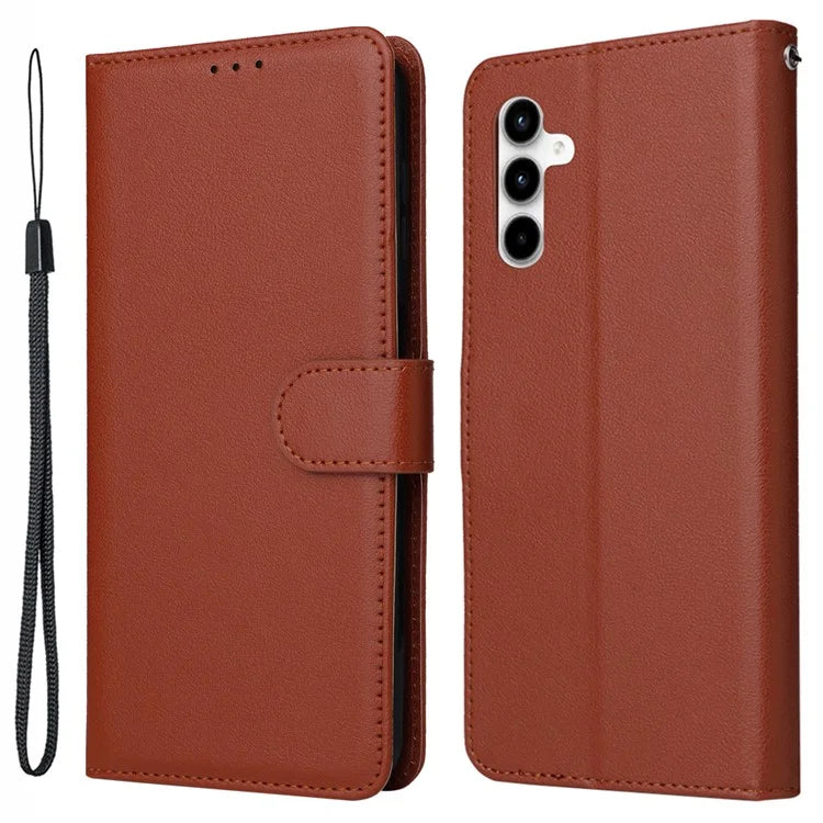 For Samsung Galaxy A35 5G Wallet Case Anti-Scratch PU Leather Flip Phone Cover