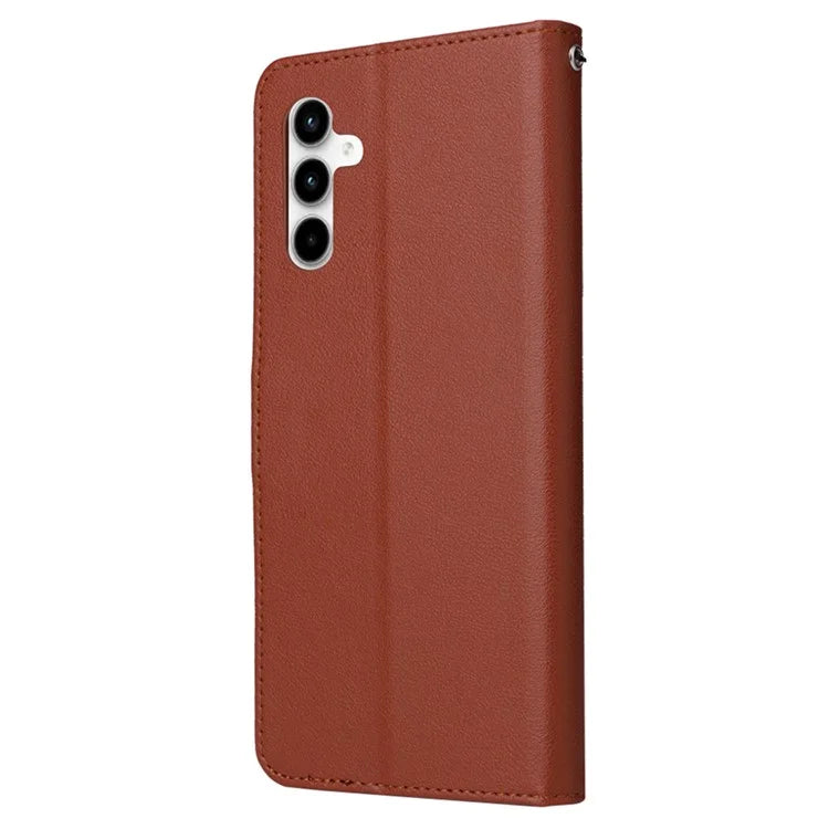 For Samsung Galaxy A35 5G Wallet Case Anti-Scratch PU Leather Flip Phone Cover