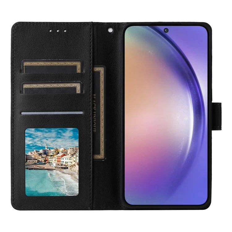 For Samsung Galaxy A55 5G Case PU Leather Wallet Cover Mobile Accessories Wholesale