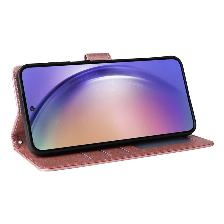 For Samsung Galaxy A55 5G Case PU Leather Wallet Cover Mobile Accessories Wholesale