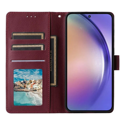 For Samsung Galaxy A55 5G Case PU Leather Wallet Cover Mobile Accessories Wholesale