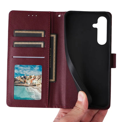 For Samsung Galaxy A55 5G Case PU Leather Wallet Cover Mobile Accessories Wholesale