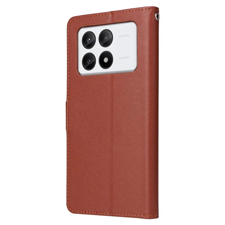 For Xiaomi Redmi K70E 5G / Poco X6 Pro 5G Case Wallet Stand PU Leather Phone Cover