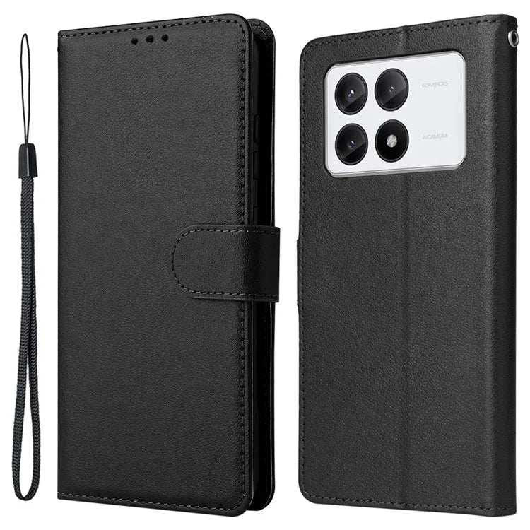 For Xiaomi Redmi K70E 5G / Poco X6 Pro 5G Case Wallet Stand PU Leather Phone Cover