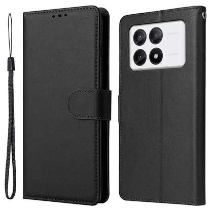 For Xiaomi Redmi K70E 5G / Poco X6 Pro 5G Case Wallet Stand PU Leather Phone Cover