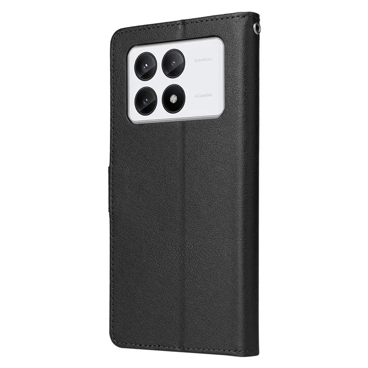 For Xiaomi Redmi K70E 5G / Poco X6 Pro 5G Case Wallet Stand PU Leather Phone Cover