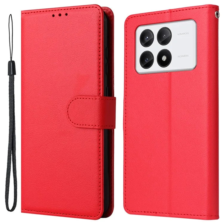 For Xiaomi Redmi K70E 5G / Poco X6 Pro 5G Case Wallet Stand PU Leather Phone Cover