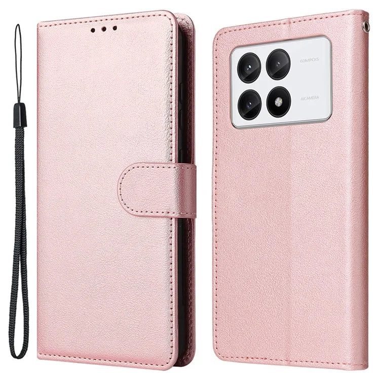 For Xiaomi Redmi K70E 5G / Poco X6 Pro 5G Case Wallet Stand PU Leather Phone Cover