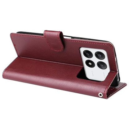 For Xiaomi Redmi K70E 5G / Poco X6 Pro 5G Case Wallet Stand PU Leather Phone Cover
