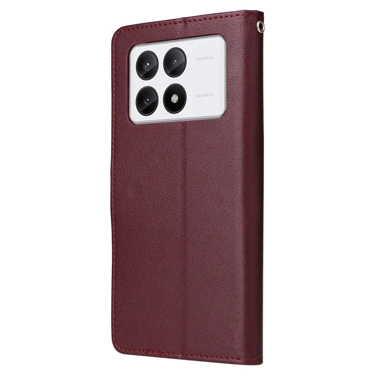For Xiaomi Redmi K70E 5G / Poco X6 Pro 5G Case Wallet Stand PU Leather Phone Cover