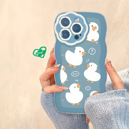 For iPhone 14 Pro Case Cartoon TPU Protective Phone Shell Precise Lens Cutouts Cover