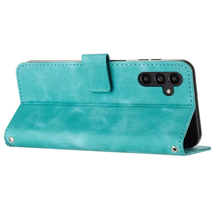 For Samsung Galaxy M15 5G / F15 5G Wholesale Phone Case Triangle Imprinted PU Leather Wallet Cover