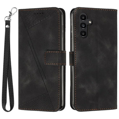 For Samsung Galaxy M15 5G / F15 5G Wholesale Phone Case Triangle Imprinted PU Leather Wallet Cover