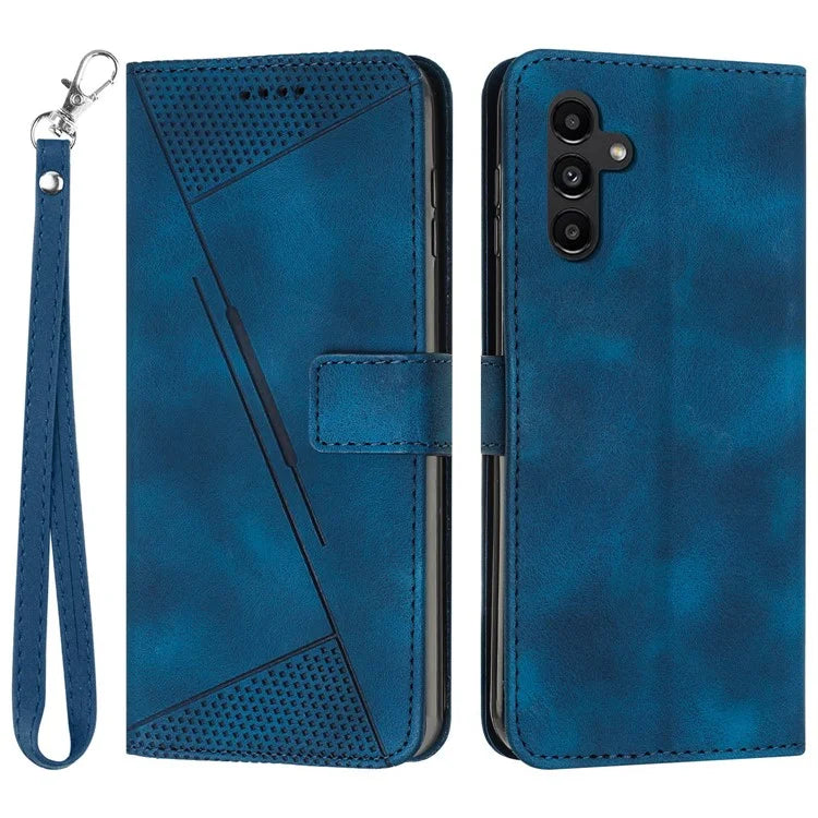 For Samsung Galaxy M15 5G / F15 5G Wholesale Phone Case Triangle Imprinted PU Leather Wallet Cover