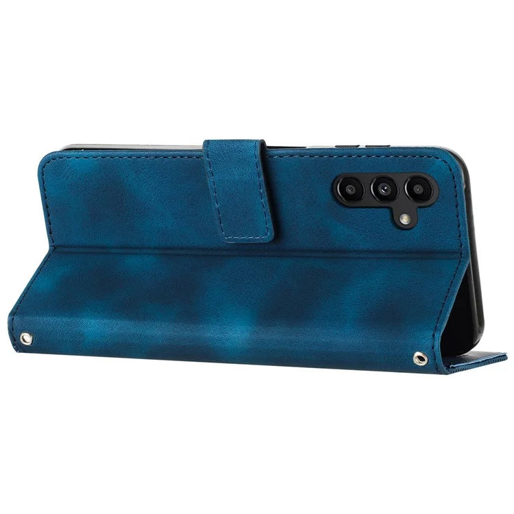 For Samsung Galaxy M15 5G / F15 5G Wholesale Phone Case Triangle Imprinted PU Leather Wallet Cover