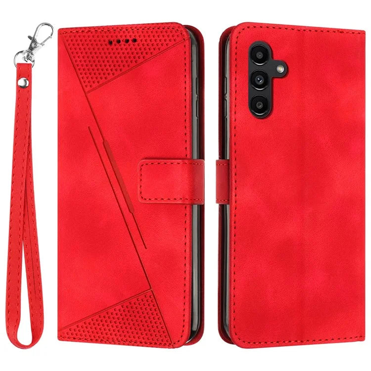 For Samsung Galaxy M15 5G / F15 5G Wholesale Phone Case Triangle Imprinted PU Leather Wallet Cover