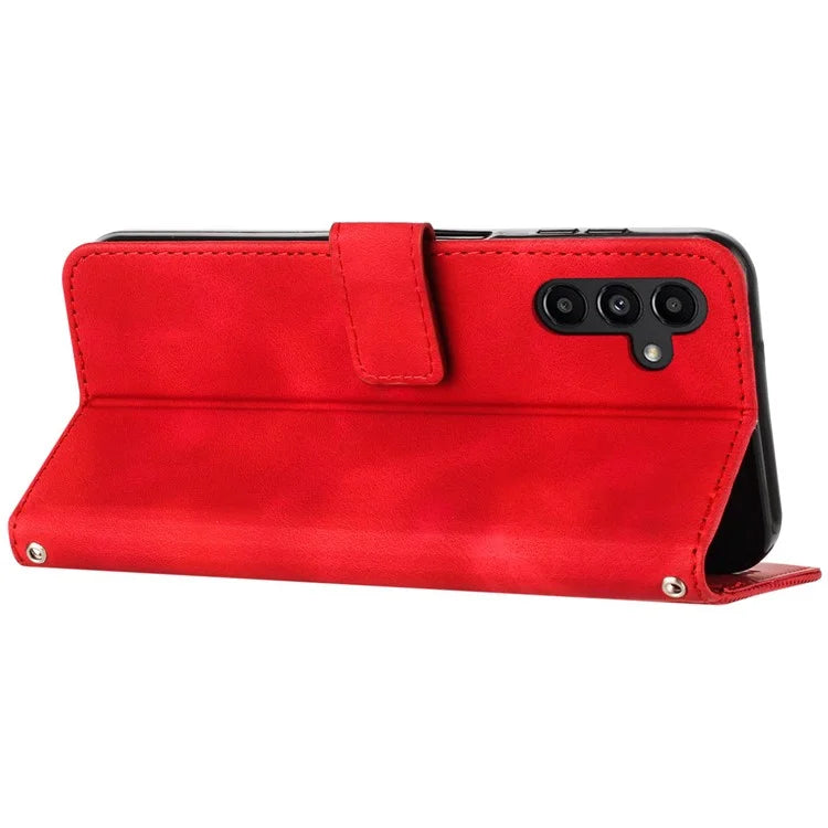 For Samsung Galaxy M15 5G / F15 5G Wholesale Phone Case Triangle Imprinted PU Leather Wallet Cover