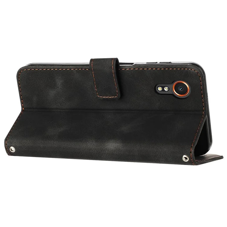 For Samsung Galaxy Xcover7 Wholesale Phone Case Slim-Fit PU Leather Stand Wallet Cell Phone Cover