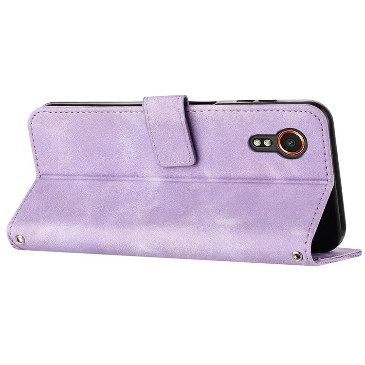 For Samsung Galaxy Xcover7 Wholesale Phone Case Slim-Fit PU Leather Stand Wallet Cell Phone Cover