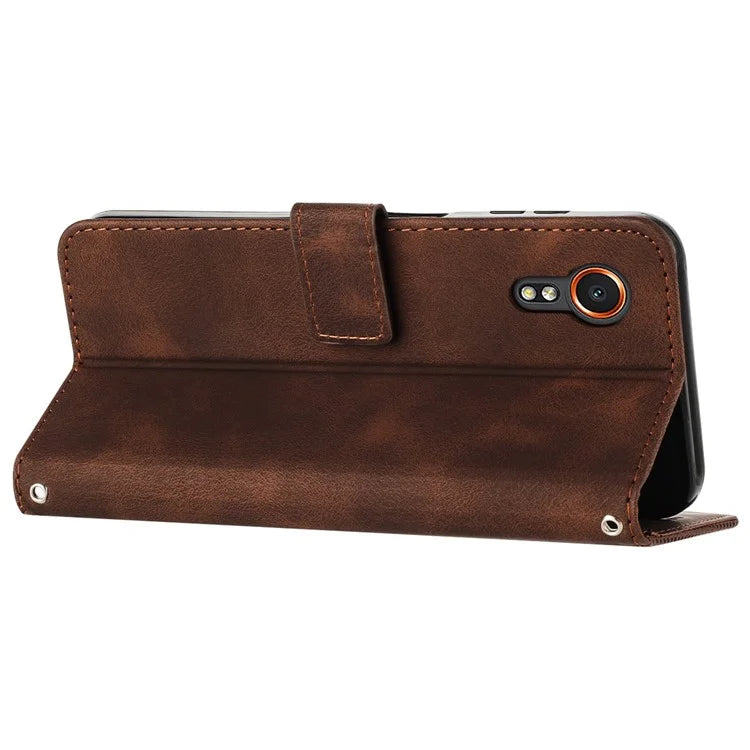 For Samsung Galaxy Xcover7 Wholesale Phone Case Slim-Fit PU Leather Stand Wallet Cell Phone Cover