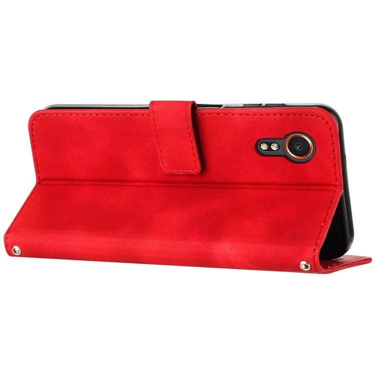 For Samsung Galaxy Xcover7 Wholesale Phone Case Slim-Fit PU Leather Stand Wallet Cell Phone Cover